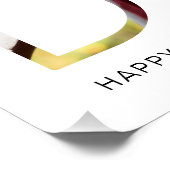 パパミニマルオーバーレイ父の日フォトキープサケ ポスター (コーナー)