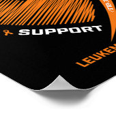 パパメンズI衣服オレンジ私の娘の白血病Awa ポスター (角)