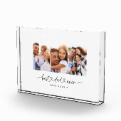 パパモダンかわいいス数々のクリプト写真ギフト フォトブロック (右)