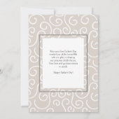 パパモダンの最初の父の日あなたの写真 シーズンカード (裏面)