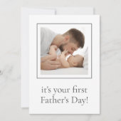 パパモダンの最初の父の日あなたの写真 シーズンカード (正面)