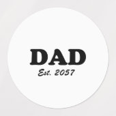 パパモダンカスタムタイポグラフィエスト黒番 ラベル (デザイン2)