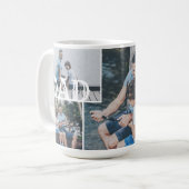 パパモダンカスタム4 Photo Collage Grid コーヒーマグカップ (正面左)