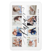 パパモダンスクリプト |孫の写真コラージュ マグネット (縦)