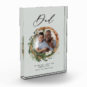 パパモダンチッエレガントクなリース写真 フォトブロック (左)