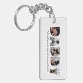 パパモダンフォトコラージュ、父親のギフト記念アイテム キーホルダー (正面左)