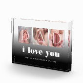 パパモダンフォトブロックのギフト フォトブロック (右)