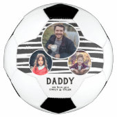 パパモダン愛ユーストライプ3写真お父さんの日 サッカーボール (正面)