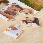 パパモダン数々のフォト父の日白黒 ジグソーパズル (側面)