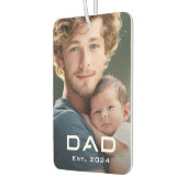 パパモダン最初父の日新生児写真 カーエアーフレッシュナー (左)