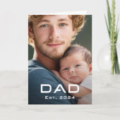 パパモダン最初父の日新生児写真 シーズンカード (正面)