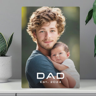 パパモダン最初父の日新生児写真 フォトプラーク
