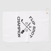 パパモノグラムおもしろいフリップショットチャンピオンゴルフタオル ゴルフタオル (横)