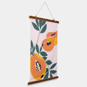 パパヤイ!トロピカルフルーツパパイヤ 吊り下げ型タペストリー (傾斜あり)