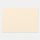 パパヤホイッ無地のプ色 ラッピングペーパーシート (正面3)