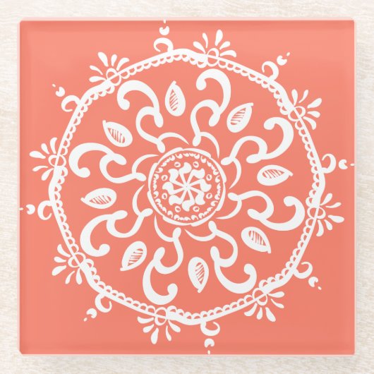 パパヤ ガラスコースター (正面)