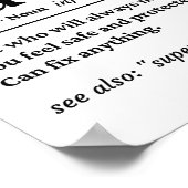 パパユニーク定義 ポスター (角)