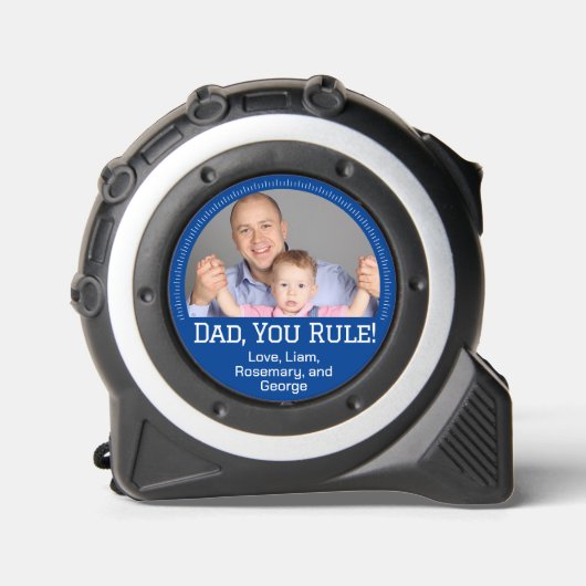 パパユーパーソナライズされたルー父のル写真文字青 メジャー (正面)