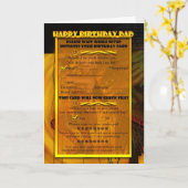 パパユーモアのあるー誕生日カード カード (黄色い花)