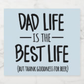 パパライフはライフ最高のビールラベル ビールラベル (シングルラベル)