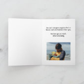 パパライフはライフ最高の3写真お父さんの日 カード (内部)