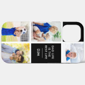 パパライフはライ最高のフ4フォトイニシャルブラック Case-Mate iPhoneケース (裏面 (横))