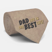 パパライフは最高のライフの父素朴引用文 ネクタイ (ロール)