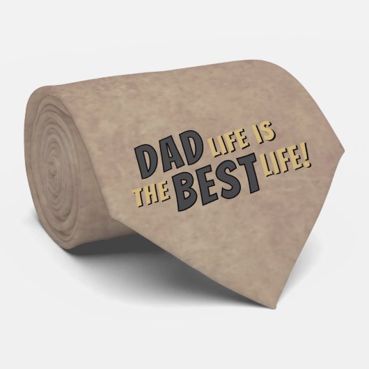 パパライフは最高のライフの父素朴引用文 ネクタイ (ロール)