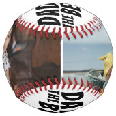 パパライフは最高のライフの2つの写真お父さんの日 ソフトボール (正面)