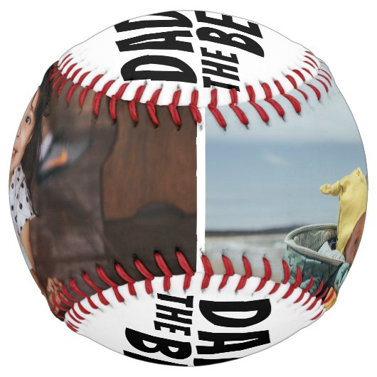 パパライフは最高のライフの2つの写真お父さんの日 ソフトボール (正面)