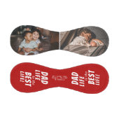 パパライフは最高のライフの2つの写真お父さんの日 野球ボール (パネル)