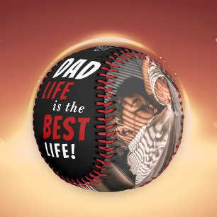 パパライフは最高のライフの2つの写真お父さんの日 野球ボール
