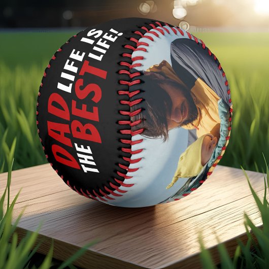 パパライフは最高のライフの2つの写真お父さんの日 野球ボール