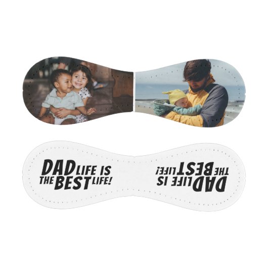 パパライフは最高のライフの2つの写真お父さんの日 野球ボール (パネル)