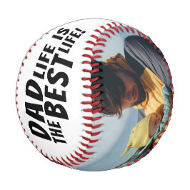 パパライフは最高のライフの2つの写真お父さんの日 野球ボール