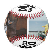 パパライフは最高のライフの2つの写真お父さんの日 野球ボール (正面)