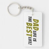 パパライフは最高のライフファーザー引用文 キーホルダー (正面)