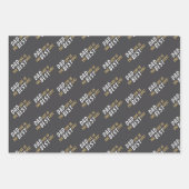 パパライフは最高のライフファーザー引用文 ラッピングペーパーシート (正面)