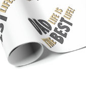 パパライフは最高のライフファーザー引用文 ラッピングペーパー (ロールコーナー)