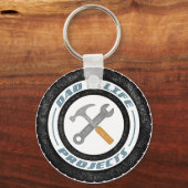 パパライフプロジェクトボタンkeychain キーホルダー (正面)