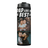 パパライフ最高のザライフ2写真父ブラック タンブラー (正面)