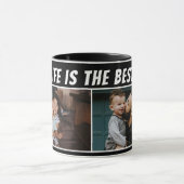 パパライフ最高のザライフ2写真父ブラック マグカップ (中央)