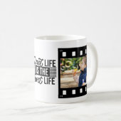 パパライフ最高のス誕生日写真テンプレート コーヒーマグカップ (正面右)