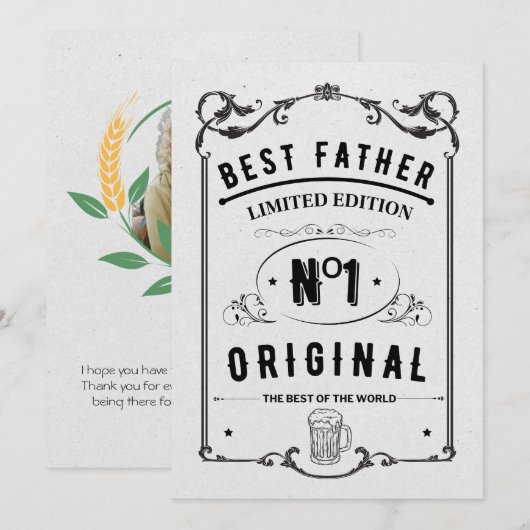 パパライフ最高のズ 招待状 (正面/裏面)