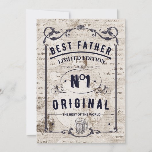 パパライフ最高のズ 招待状 (正面)