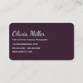 パパラッチ写真家 名刺 (裏面)