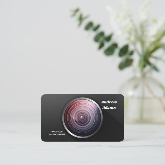 パパラッチ写真家 名刺 (スタンド正面)