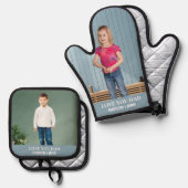 パパラブキッズカスタム写真 鍋つかみ&鍋敷きセット (正面/裏面)