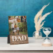 パパラブユーフォトコラージュファ素朴モダンザー フォトプラーク (側面)