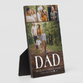 パパラブユーフォトコラージュファ素朴モダンザー フォトプラーク (側面)